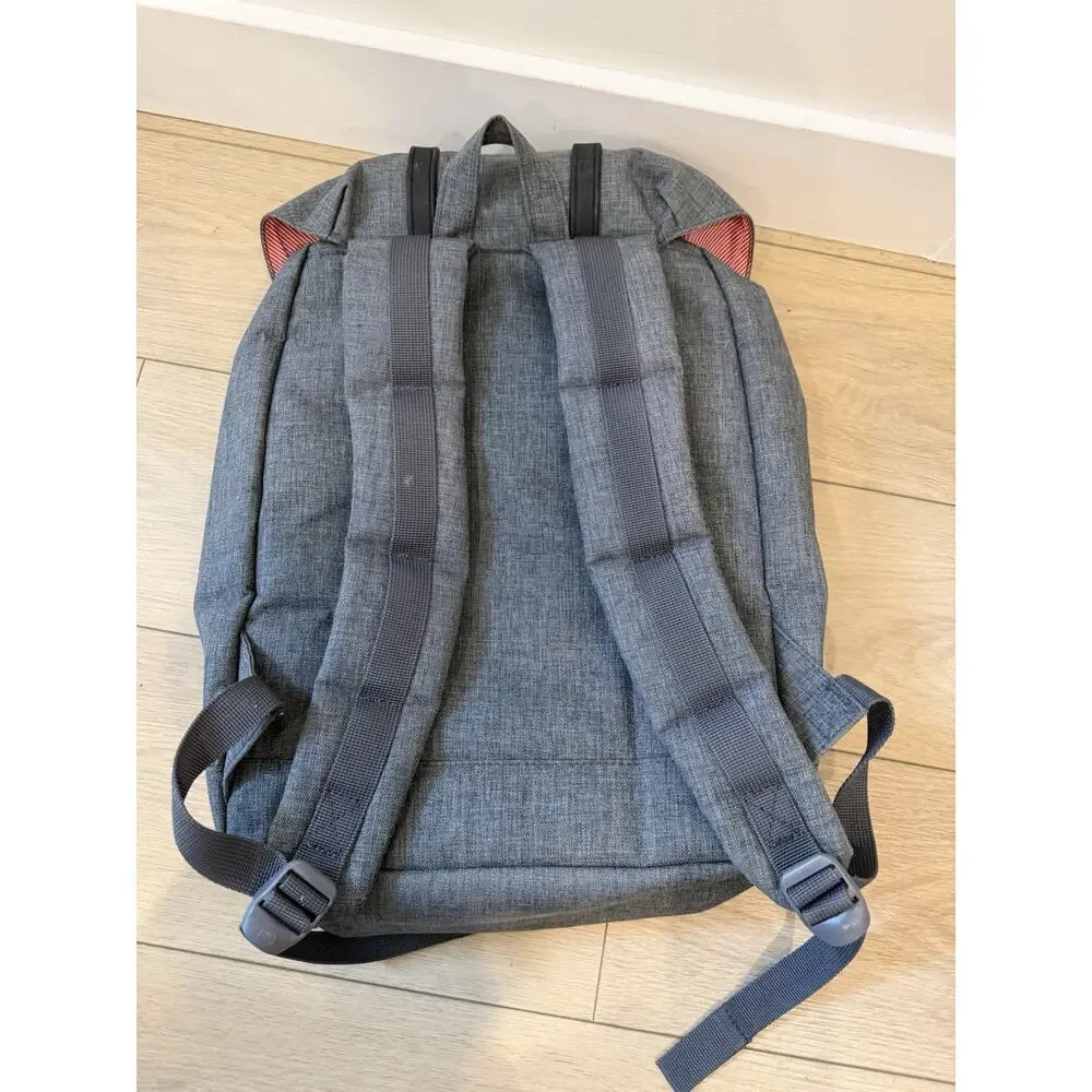 Herschel Little America Backpack Raven Crosshatch 30L Magnet Straps Academia